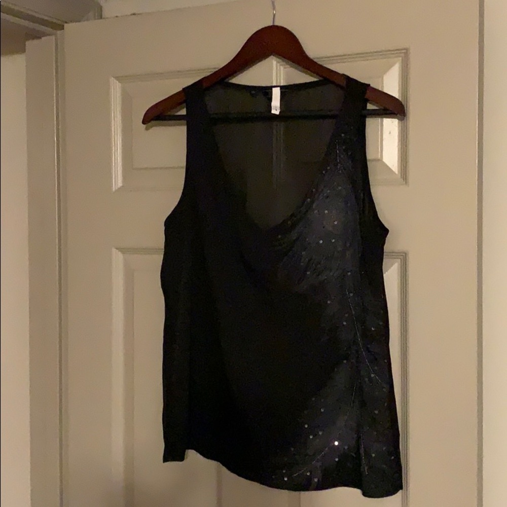 Guess black dressy blouse